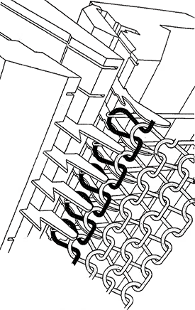 Fig. 29 Knocking-over the loops. Fig. 29 Knocking-over the loops.